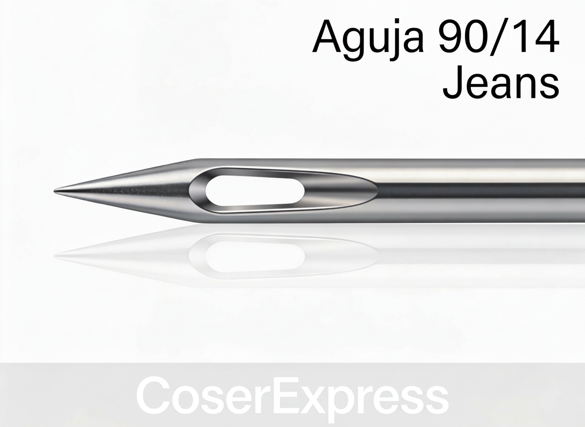 Aguja: 90/14 Jeans - CoserExpress