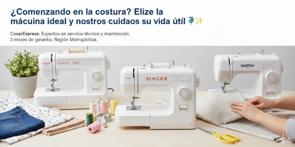 ¿Comenzando en la costura? Elige la máquina ideal y nosotros cuidamos su vida útil